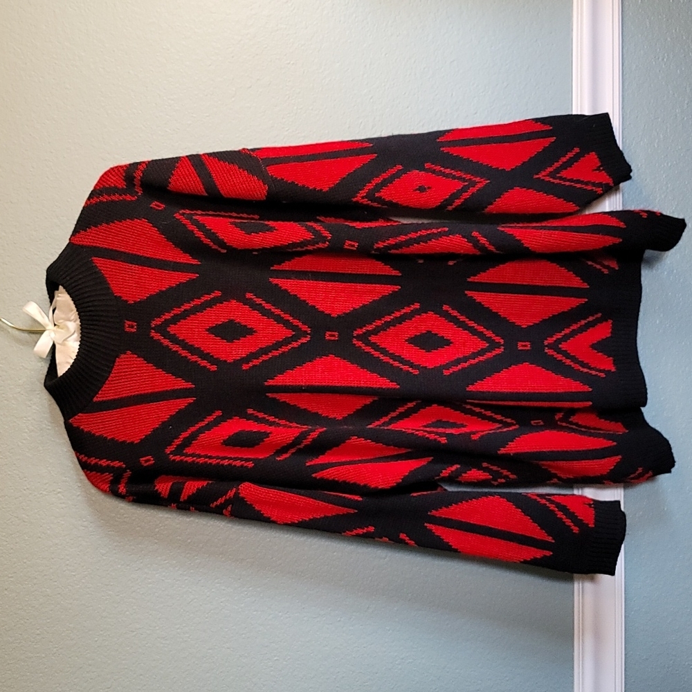 American Pride Red & Black Sweater